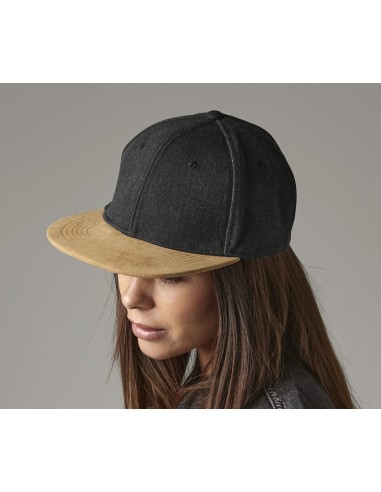 B-B668-Suede Peak Snapback